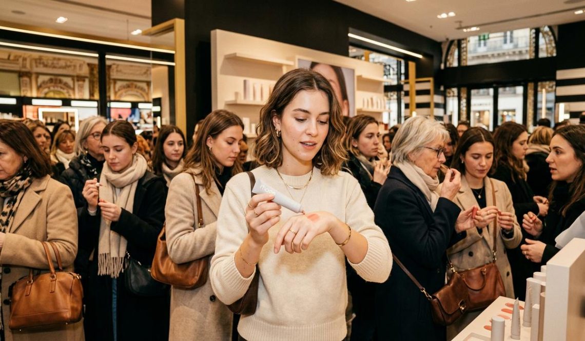 FreshMagazine - Chez Sephora Opéra, le phénomène Rhode d'Hailey Bieber crée des files d'attente inédites à Paris