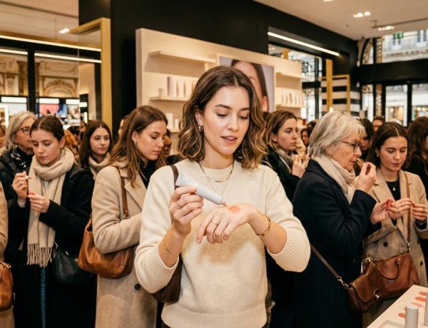 FreshMagazine - Chez Sephora Opéra, le phénomène Rhode d'Hailey Bieber crée des files d'attente inédites à Paris