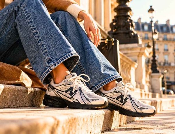 La New Balance 740 à semelle noire, la sneaker d'automne qui s'adapte à tous nos jeans